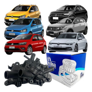 Bomba D'água Golf 1.6 16V 2016 em Diante / Voyage 1.0 12V 2017 em Diante Com Carcaça Indisa