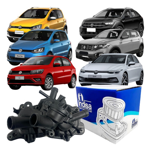 Bomba D'água Golf 1.6 16V 2016 em Diante / Voyage 1.0 12V 2017 em Diante Com Carcaça Indisa