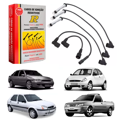 Cabo de Vela Ford Ka/Fiesta/Courier/Escort 1999 em Diante NGK