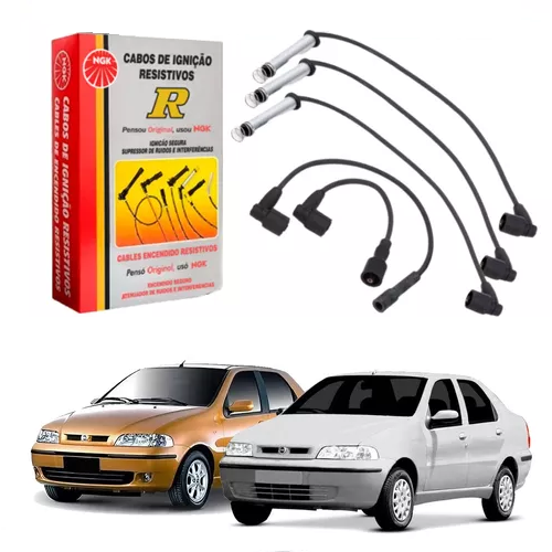 Cabo de Vela Palio 1.0/1.3 16V 2002 em Diante / Siena 1.3 2000 a 2003 NGK