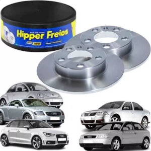 Par Disco de Freio Traseiro Sólido Golf 1.6/2.0 1999 a 2002 / Audi A3 Hipper