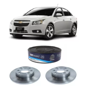 Par Disco de Freio Sólido Traseiro Cruze 1.8 16V 2011 em Diante MDS