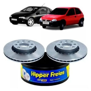 Par Disco de Freio Dianteiro Ventilado Corsa 1.6 16V / Tigra 1.6 Hipper