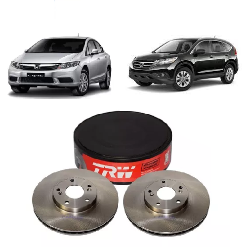 Par Disco de Freio Dianteiro Honda Civic 2.0 2006 a 2012 Fremax
