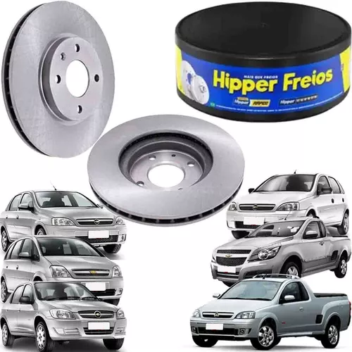 Par Disco de Freio Dianteiro Ventilado Corsa 1.6 16V / Montana Hipper