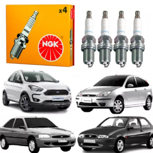 Jogo 4 Vela Original Escort 1.8 16V 1997 em Diante / Fiesta 1.4 16V NGK