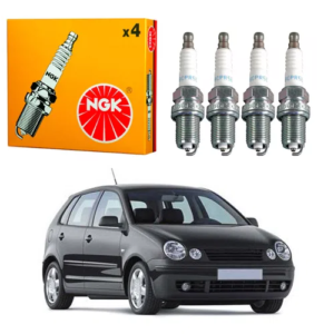 Jogo 4 Vela Original Volkswagen Polo 1.0 2002 a 2003 / Gol 1997 a 2011 NGK