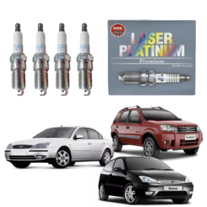Jogo de 4 Vela Original Platinum Ford Ecosport 2.0 16V 2003 a 2007 NGK