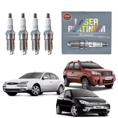 Jogo de 4 Vela Original Platinum Ford Ecosport 2.0 16V 2003 a 2007 NGK