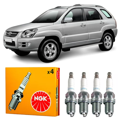 Jogo 4 Vela Original Sportage 2.0 16V 2004 a 2010 / I30 2009 a 2012 NGK