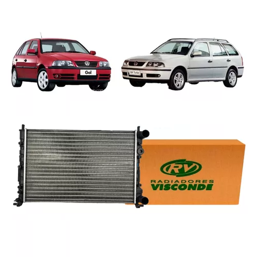 Radiador Gol/Parati 1.0 8/16V 1997 a 2008 com Ar Visconde