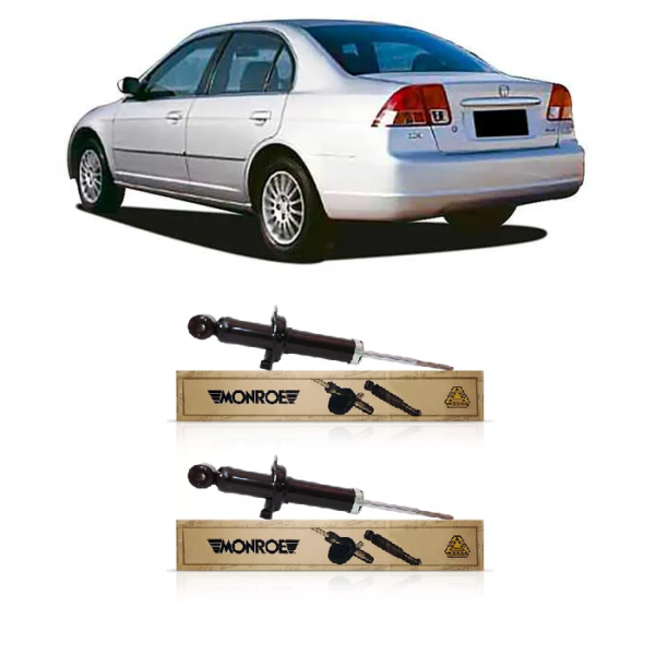 Par Amortecedor Traseiro Civic 2001 a 2005 Monroe
