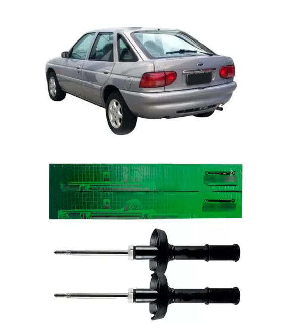 Par Amortecedor Traseiro Escort Zetec 1.8 16V 1996 a 1998 Ecolauber