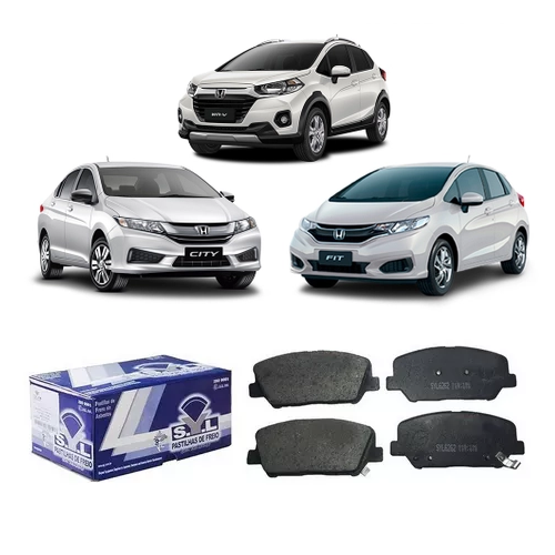 Jogo Pastilha de Roda Dianteira Honda City/Fit 2015 em Diante SYL