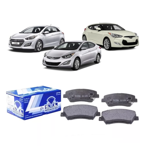 Jogo Pastilha de Freio Dianteira i30/Veloster/Elantra 2012 em Diante SYL
