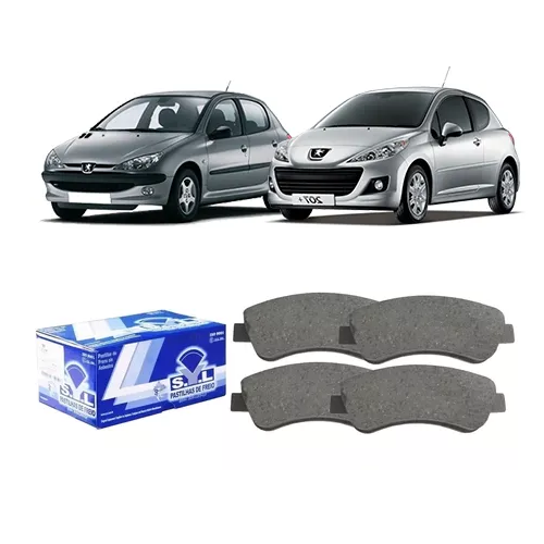 Jogo Pastilha de Freio Dianteira Peugeot 206/307 2001 em Diante / C3 2013 em Diante SYL
