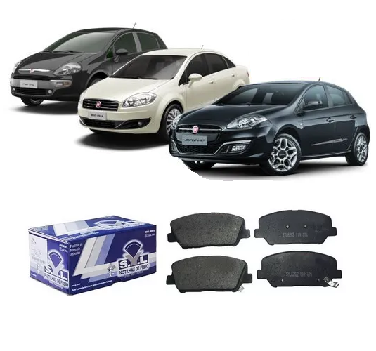 Jogo Pastilha de Freio Traseira Fiat Bravo 2011 em Diante / Punto 2009 em Diante SYL