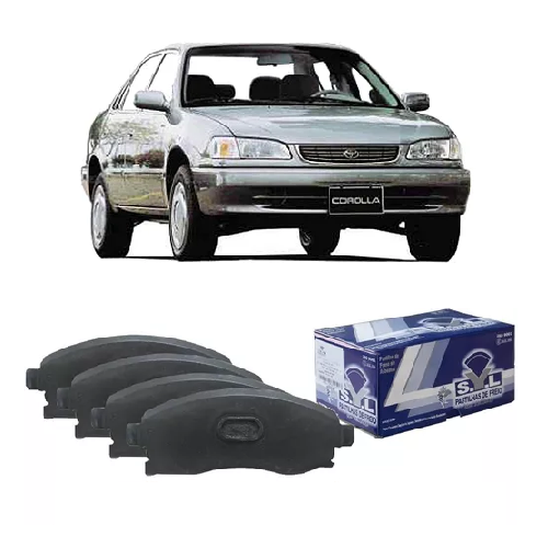 Jogo Pastilha de Roda Dianteira Corolla 1.8 1999 a 2002 SYL