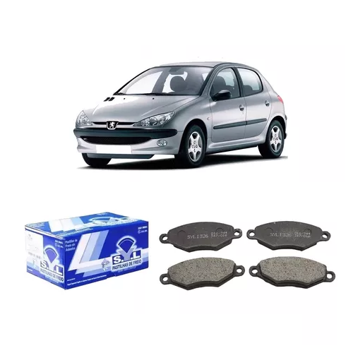 Jogo Pastilha de Freio Dianteira Peugeot 206 1997 a 2001 SYL