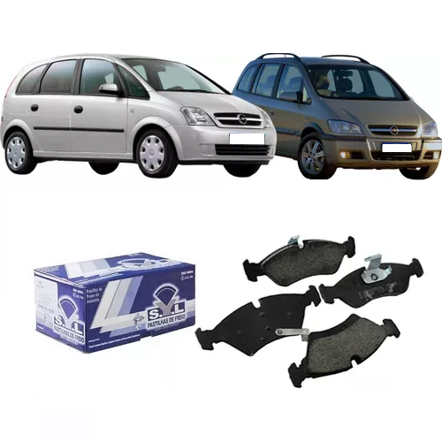 Jogo Pastilha de Freio Dianteira Meriva 1.8 2002 a 2009 / Zafira 2005 em Diante SYL