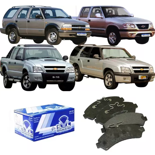 Jogo Pastilha de Freio Dianteira S10/Blazer 4x4 1997 a 2011 SYL