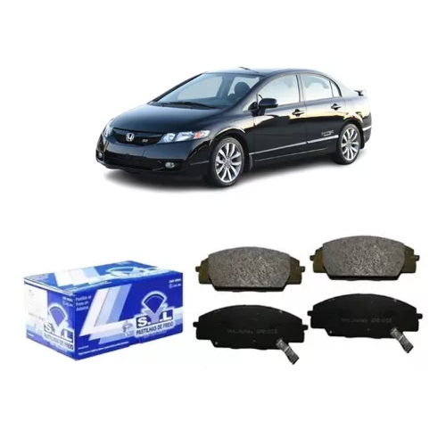 Jogo Pastilha de Freio Dianteira Honda Civic 2.0 2006 em Diante SYL