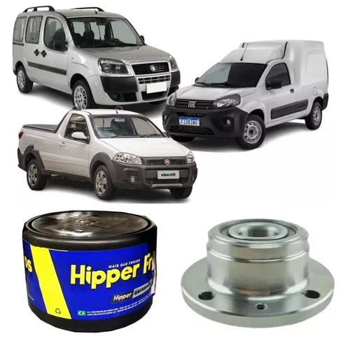 Cubo de Roda Traseira Doblo 2002 em Diante / Fiorino 2014 em Diante sem ABS Hipper