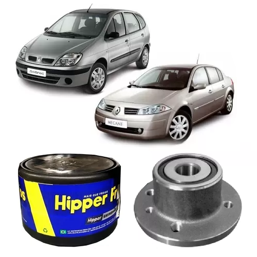 Cubo de Roda Traseiro Megane 1997 em Diante / Scenic 1997 em Diante Hipper