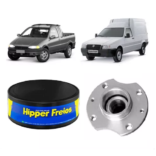 Cubo de Roda Traseiro Fiorino 1993 em Diante / Strada 1996 em Diante Hipper