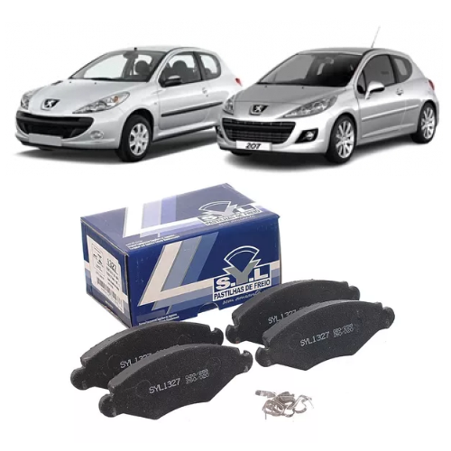 Jogo Pastilha de Freio Dianteira Peugeot 206 2004 em Diante / 207 2008 em Diante SYL