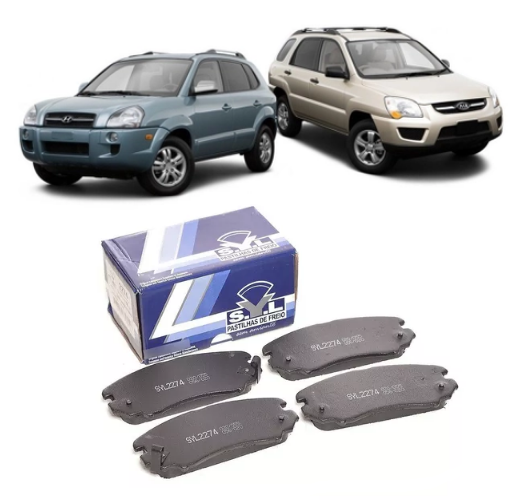 Jogo Pastilha de Freio Dianteira Tucson 2004 em Diante / Sportage 2005 em Diante SYL