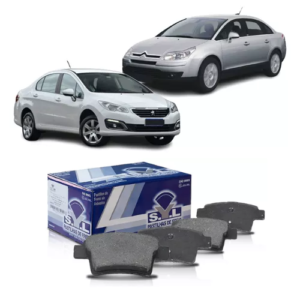 Jogo Pastilha de Freio Traseira Peugeot 408 2011 em Diante / C4 Picasso 2007 em Diante SYL