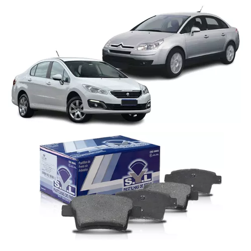 Jogo Pastilha de Freio Traseira Peugeot 408 2011 em Diante / C4 Picasso 2007 em Diante SYL