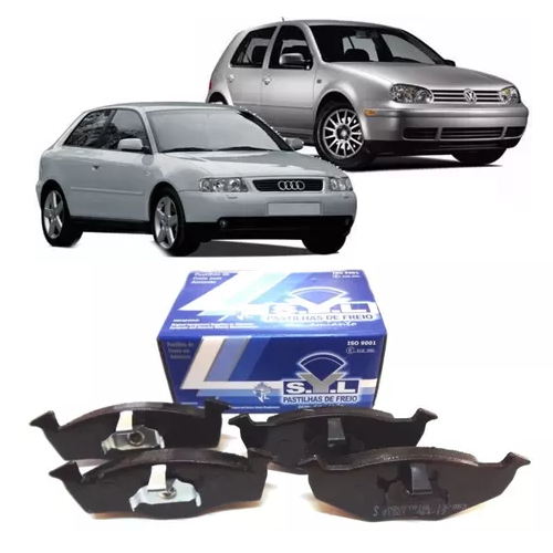 Jogo Pastilha de Freio Dianteira Golf 1.8 1995 em Diante / Audi A3 1996 em Diante SYL