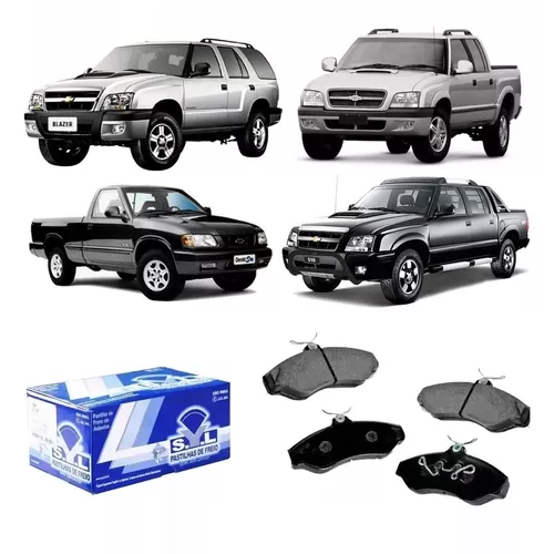 Jogo Pastilha de Freio Dianteira S10/Blazer 1995 em Diante / S10/Blazer 4x4 2005 em Diante SYL
