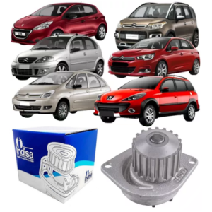Bomba D'água Peugeot 206 1.6 16V 2000 em Diante / Peugeot 308 1.6 16V 2008 em Diante Indisa