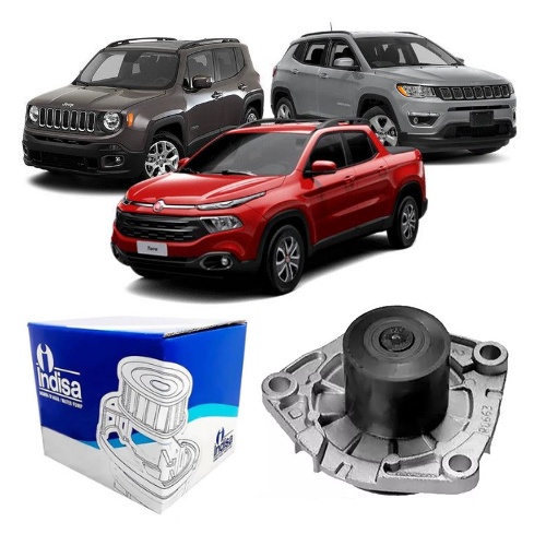 Bomba D'água Fiat Toro 2.0 Diesel 2016 em Diante / Renegade 2.0 Diesel 2014 em Diante Indisa