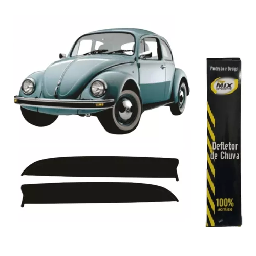 Jogo Calha Defletores Chuva Fusca 1958 em Diante 2 Portas Top Mix